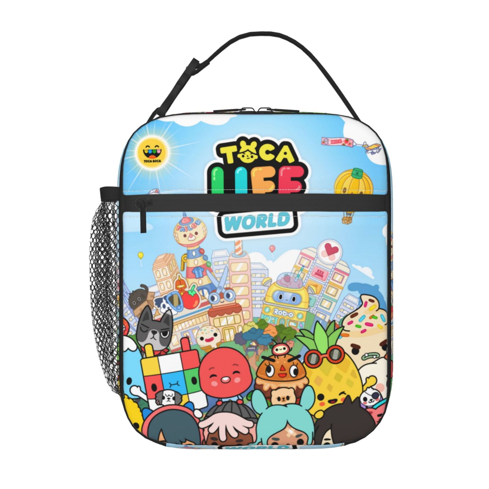 Toca Boca Life World Lunch Bag Portable Insulated Tote Bento Bag School