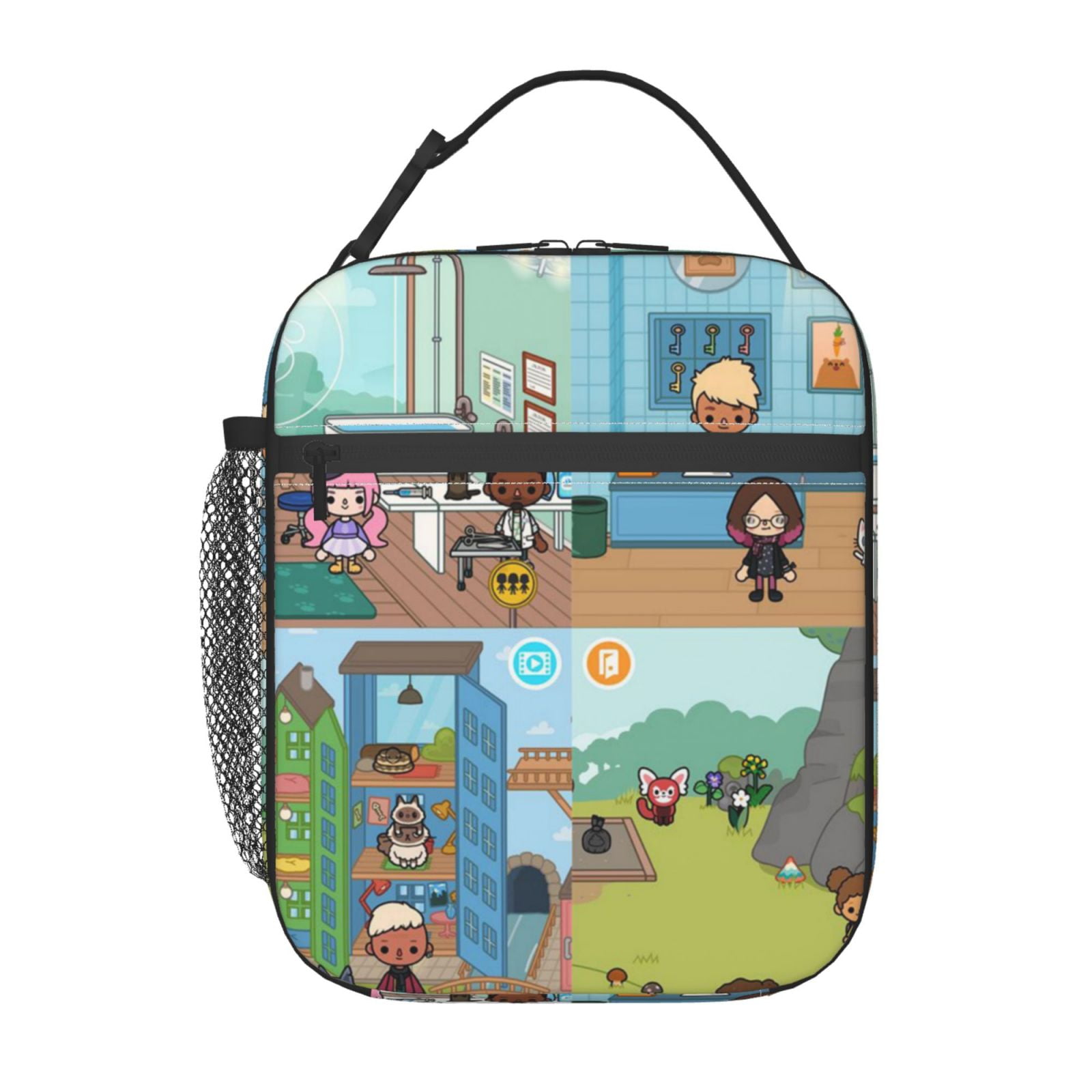 Toca Boca Lunch Bag Portable Insulated Tote Bento Bag School Office