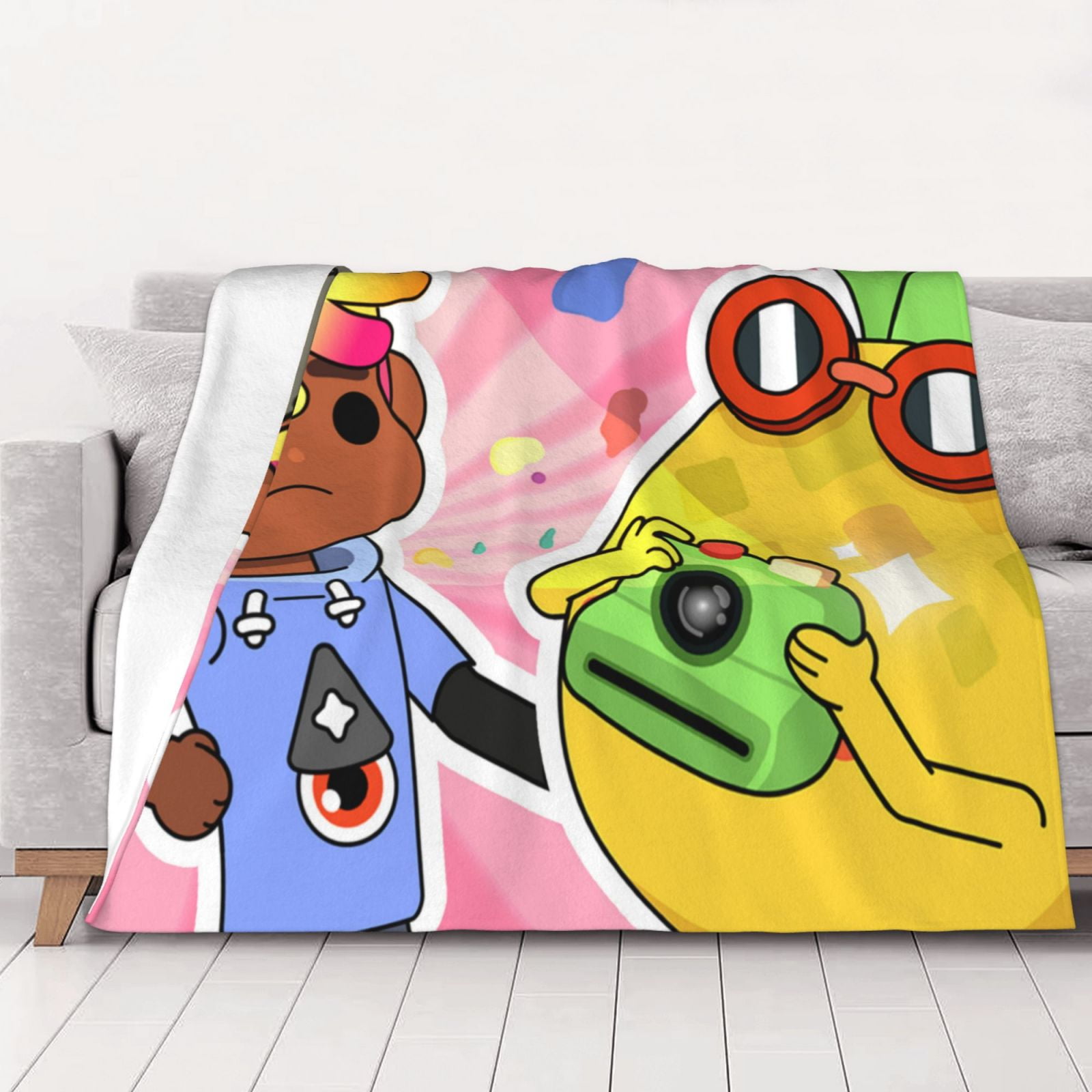 Toca Boca Pineapple Thick Blanket Cozy Soft Fuzzy Antipilling Flannel