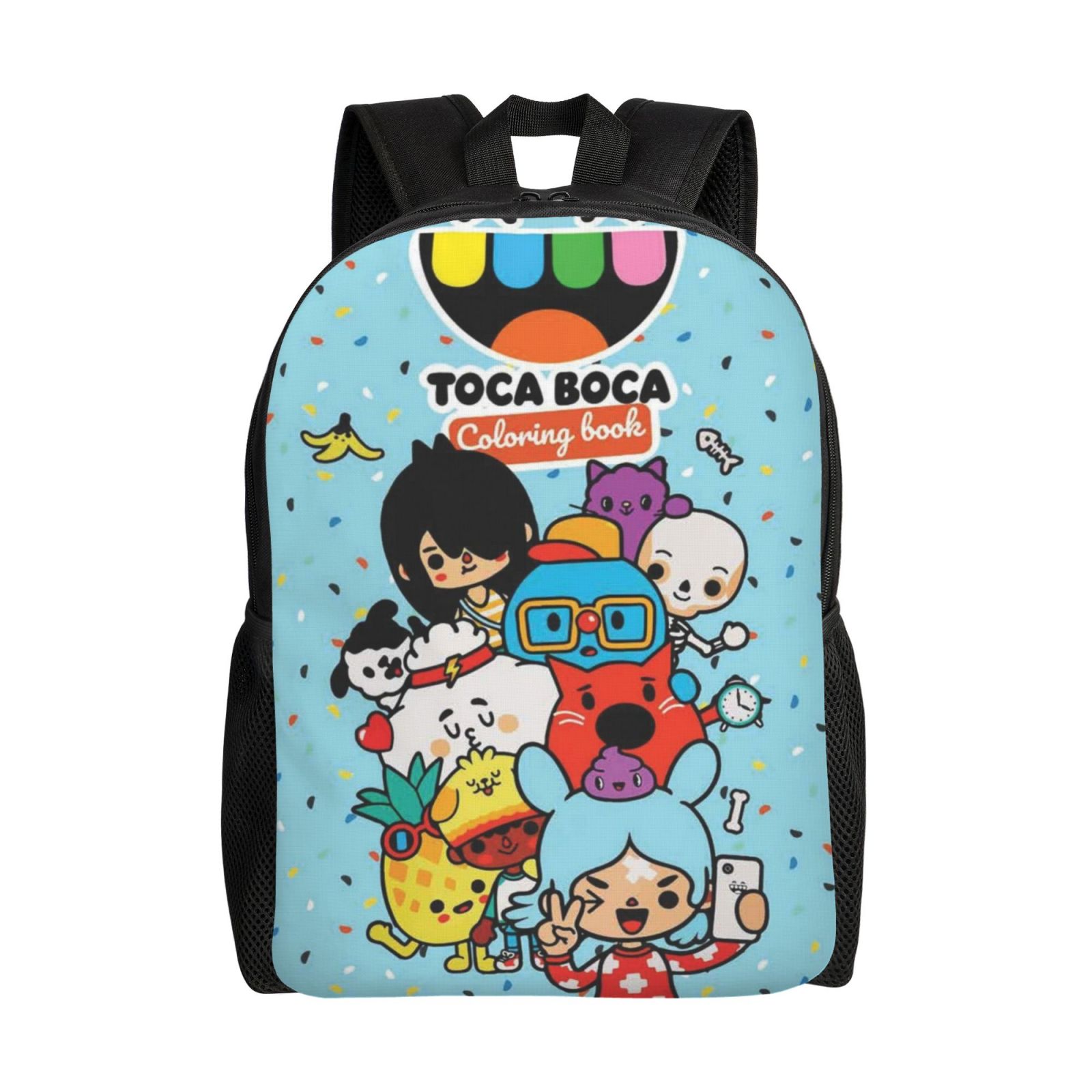 Toca Life Boca Game Backpack Lightweight Unisex Basic Daypack Bookbag