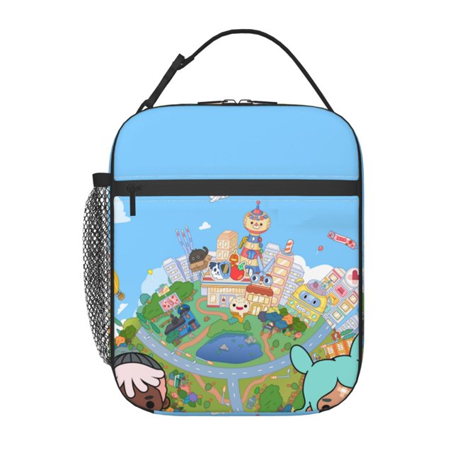 Toca Life World Boca Lunch Bag Portable Insulated Tote Bento Bag School Office Picnic Cooler