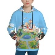 Toca Life World Boca Youth Sweatshirt Hoodies Pullover 3D Print Novelty Hooded Hoody Clothes For Boys Girls Teen Clothing