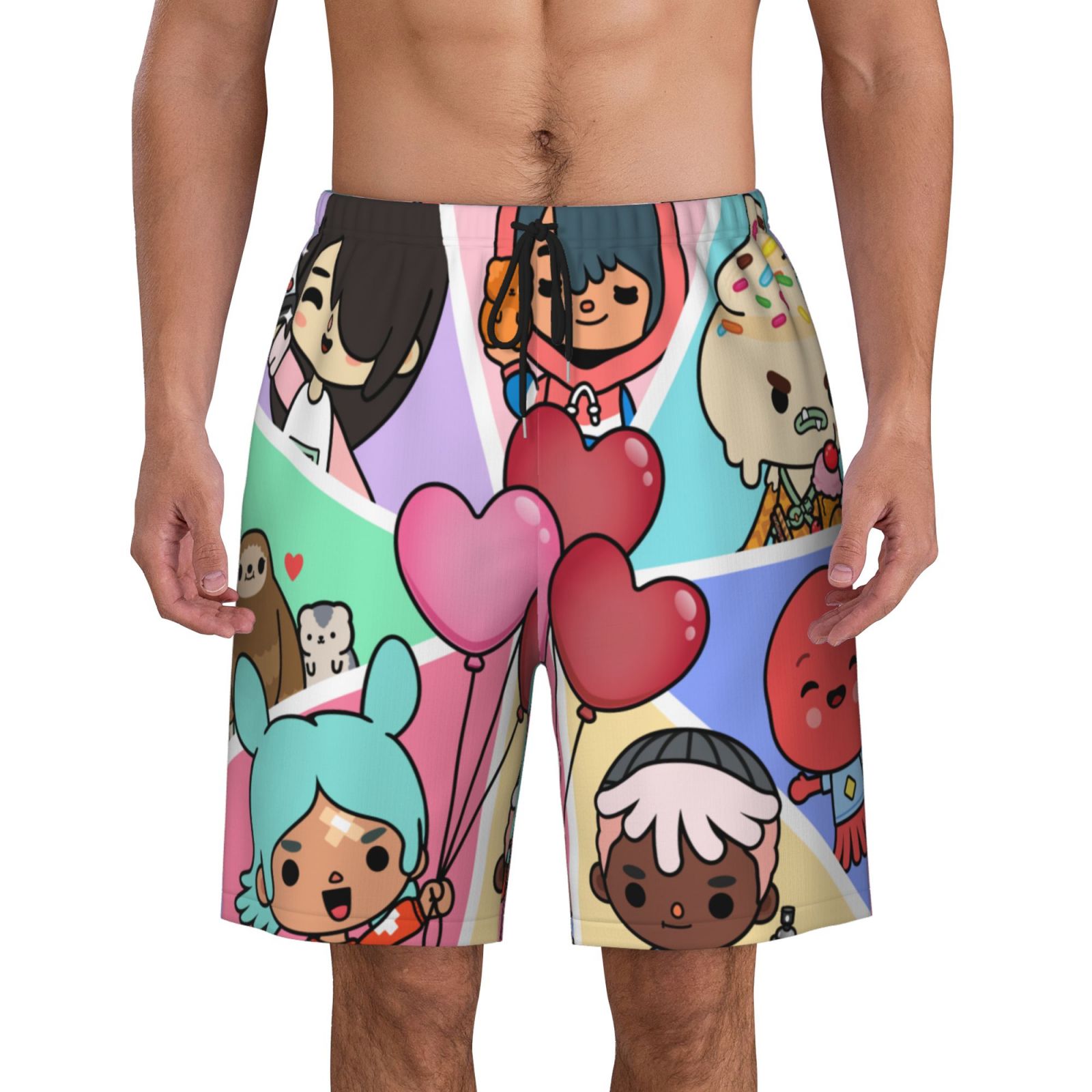 Toca Life World Boys Swim Trunks Quick Dry Swim Shorts Kids Bathing