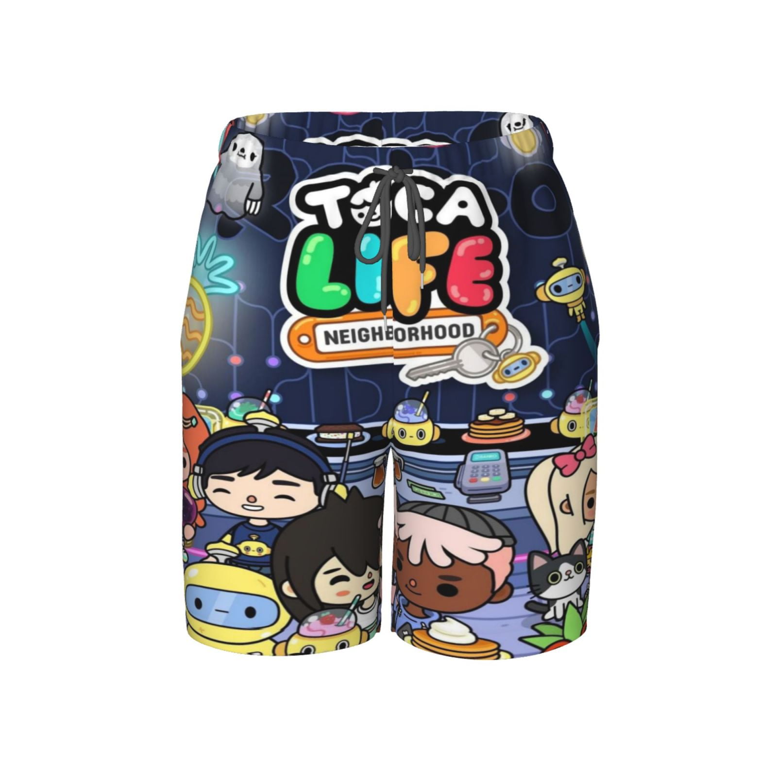 Toca Life World Boys Swim Trunks Quick Dry Swim Shorts Kids Bathing
