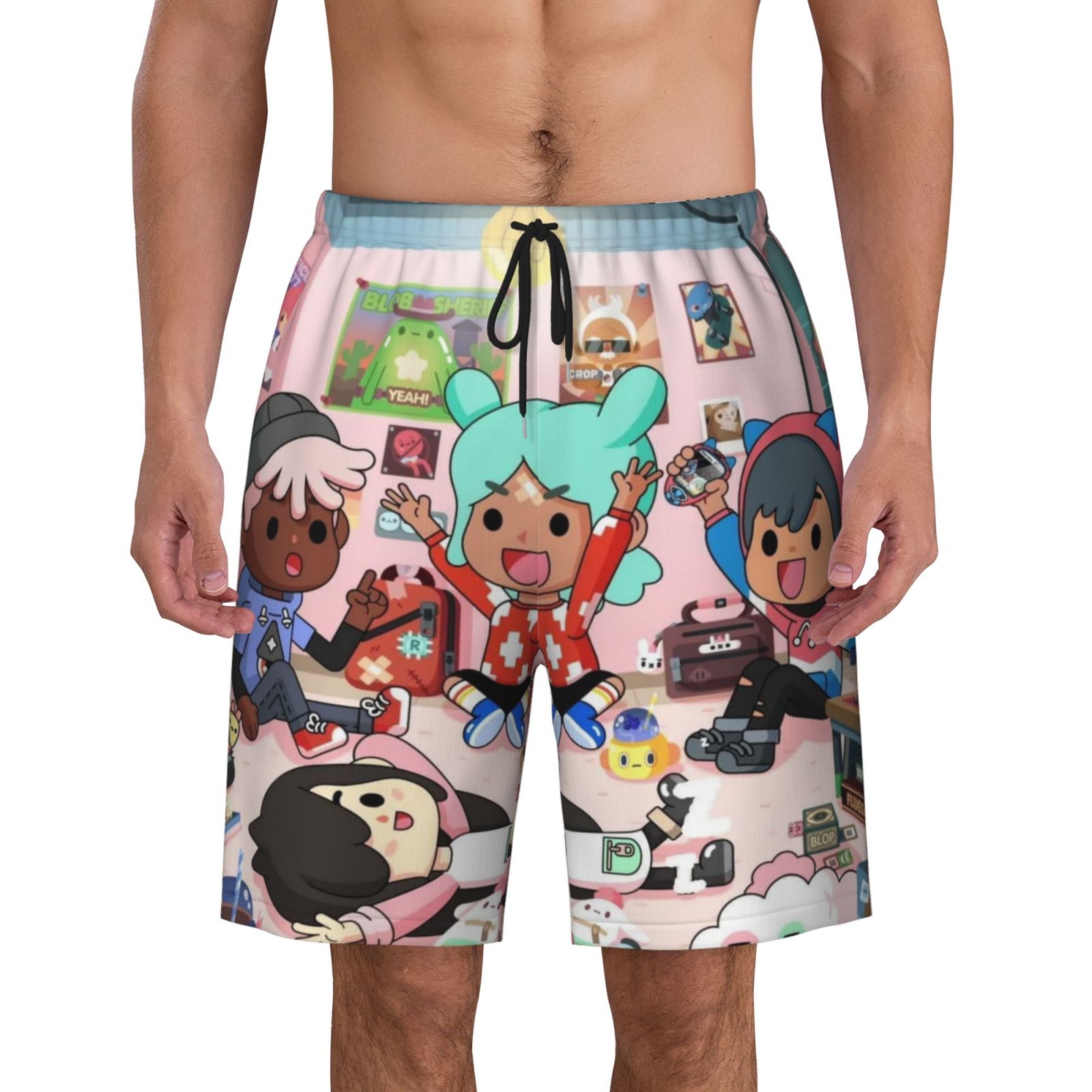 Toca Life World Boys Swim Trunks Quick Dry Swim Shorts Kids Bathing