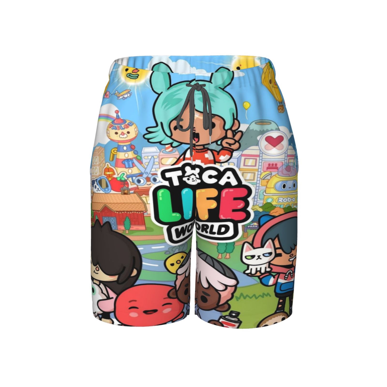 Toca Life World Boys Swim Trunks Quick Dry Swim Shorts Kids Bathing