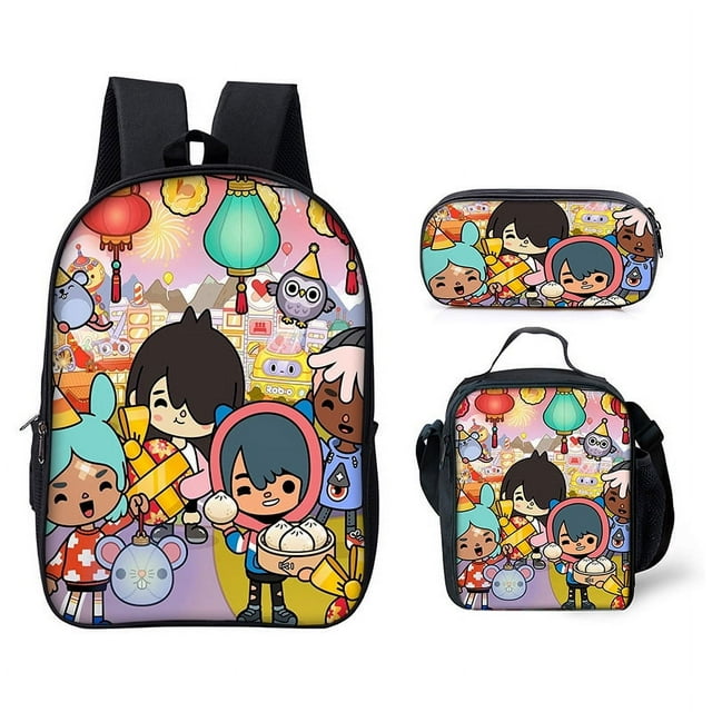 Toca Life World Toca Life World Schoolbag Cartoon Backpack Printed ...