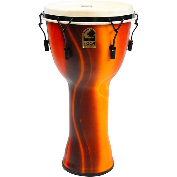 Toca Freestlyle Mechanically Tuned Djembe With Extended Rim 10 in. Fiesta