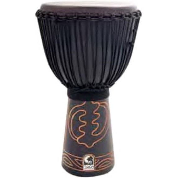 Toca Percussion 13" Black Mamba Djembe w/ Pro Bag & Djembe Hat