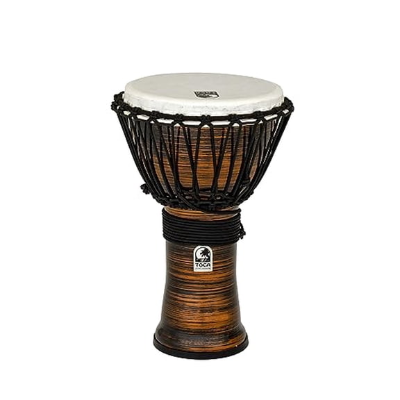 Toca TF2DJ-9SC Freestyle II Rope Tuned 9-Inch Djembe - Copper Spun Finish
