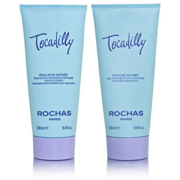 Tocadilly by Rochas for Women 2 Piece Set Includes: 6.8 oz Perfumed Shower Gel + Perfumed Moisturizing Body Emulsion