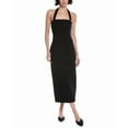 thumbnail image 1 of Toccin womens  Davina Sculpted Halter Midi Dress, 2, Black, 1 of 3