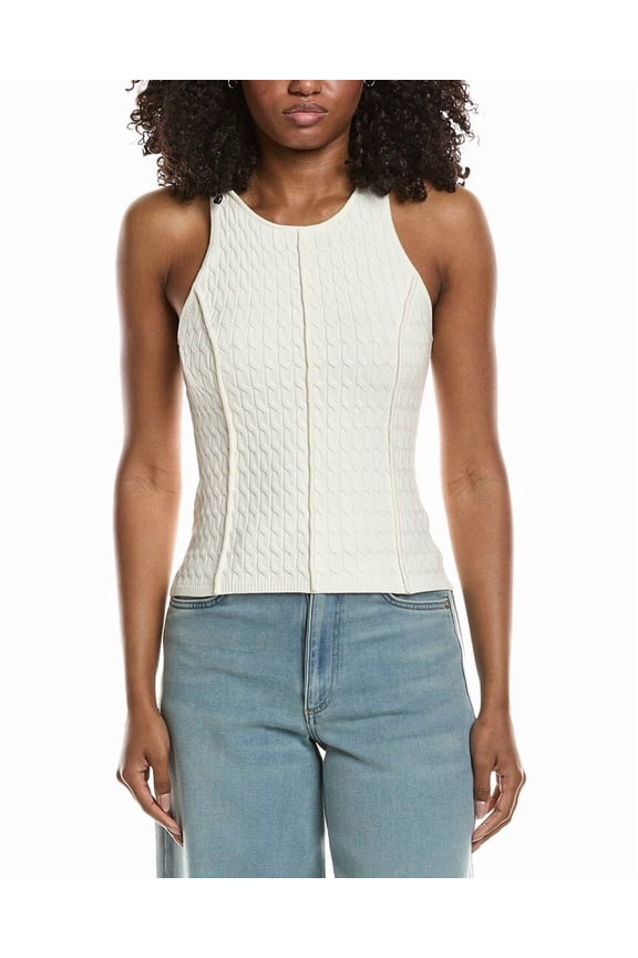 womens  Joyce Tank, l, Beige