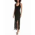 thumbnail image 1 of Toccin womens  Lorelai Scoop Neck Fringe Dress, xs, Black, 1 of 3