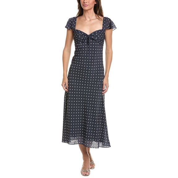 Toccin womens  Marcella Bias Cut Slip Dress, 6, Navy