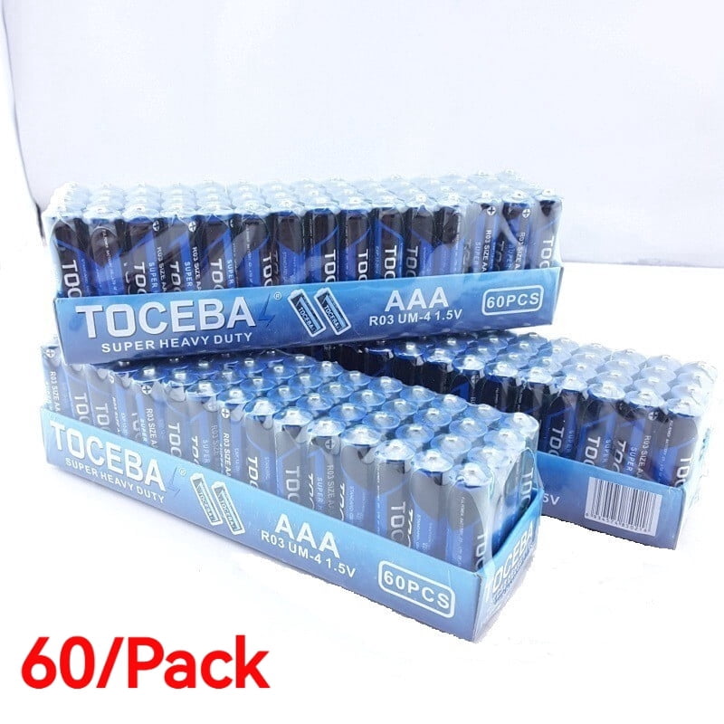 Tocebal Super Heavy Duty Replaceable Batteries AA Pack Of 60