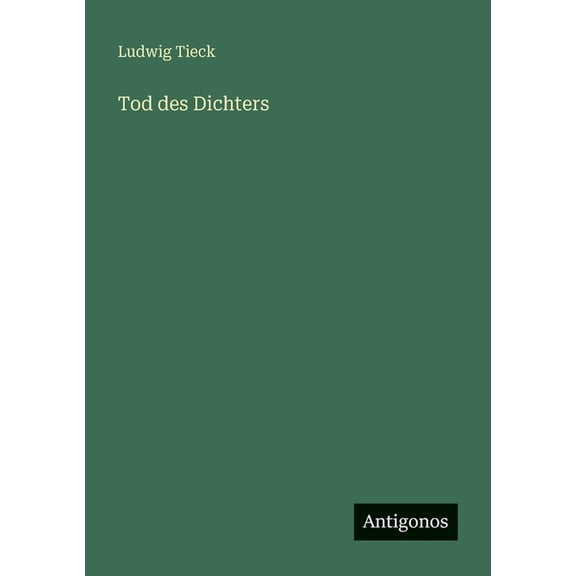 Tod des Dichters, (Paperback)