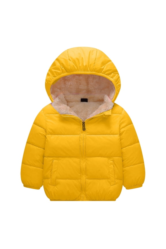 Tod_dler Little G_irl B_oy Winter Hooded Coat Lined Down Jacket for 2-6T K_ids