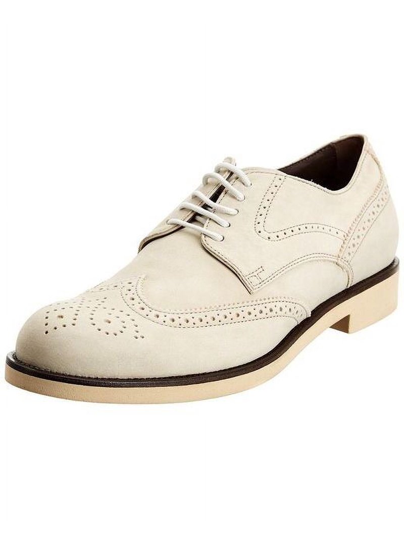 Tod’s Suede Oxford Wingtip in Ivory Tods Suede Captoe Dress Shoes 9 Camel | eBay main image 4