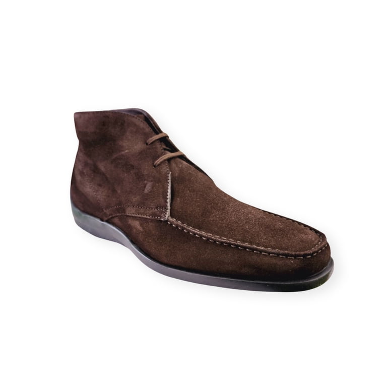 Tod’s Men Chelsea Brown Suede Ankle Boot Stretch Sides Round Toe Size 7.5 TOD main image 3