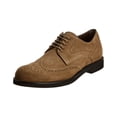 thumbnail image 1 of Tod's Men's Derby Biscotto Suede Block Low Heel Rubber Sole Leather Lace Up Shoes (BISCOTTO, 7 UK/ 8 US), 1 of 4