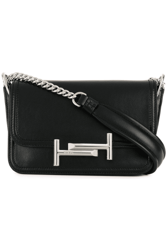 Mini Double T Shoulder Bag Black Ladies Handbag XBWAMUB0101