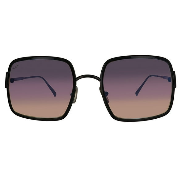 Tod's TO0327-01B Unisex Black Sunglasses Purple/Brown Lens