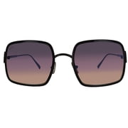 Tods TO0327-01B Unisex Black Sunglasses Purple/Brown Lens