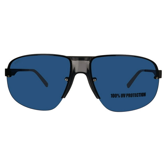 Tod's TO0343-20V Unisex Gray Metal Sunglasses Blue Lens