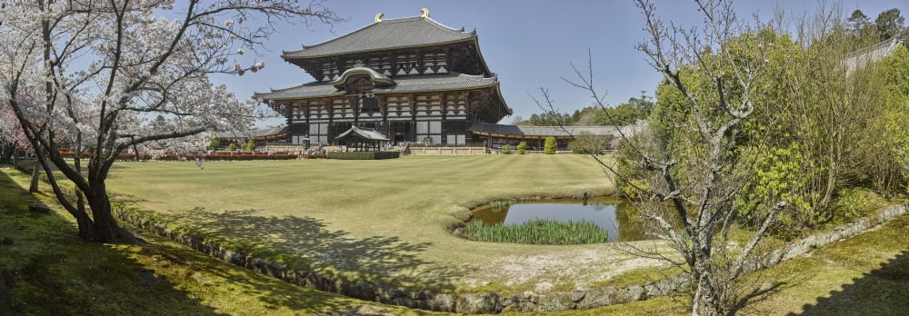 Todai-ji temple Nara Nara Prefecture Japan Canvas Art - Panoramic Images (12 x 36)
