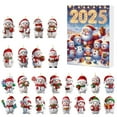 thumbnail image 1 of Todaioua 2025 Christmas Countdown Calendar, Advent Calendar 24 Days Snowman Hanging Ornaments Set with Santa Hats, Versatile Christmas Decorations, 2D Hanging Ornament for Xmas Gifts, 1 of 6