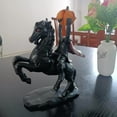 thumbnail image 1 of Todaioua 21cm Height Headless Horseman Statue with Pumpkin Horror Headless Horseman Halloween Decor Sculpture Handmade Black, 1 of 5