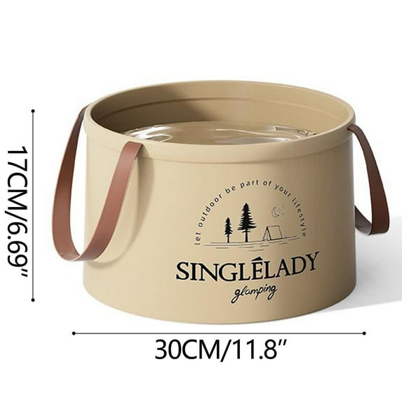 Todaioua Collapsible Travel Basin, Portable Foldable Bucket for Camping, Laundry & Foot Soaks, Collapsible Bucket with Handle, Car Wash Buckets Foldable Water Storage Container Wash Basin