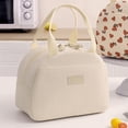 thumbnail image 1 of Todaioua Corduroy Lunch Bag for Women Men Cute Lunch Tote Bags Reusable Insulated Lunch Box Large Capacity Reusable Insulated Cooler for Work/Picnic/Travel (Corduroy Beige), 1 of 6