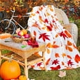 thumbnail image 1 of Todaioua Fall Gifts Autumn Throw Blanket for Travelling Camping - Soft Maple Leaf Blanket - Thanksgiving & Birthday Gifts for Women, Men & Kids - 39x51 Inches, 1 of 6