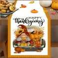 thumbnail image 1 of Todaioua Fall Gnomes Pumpkin Table Runner 13x74 Inch Buffalo Plaid Truck Sunflower Maple Leaves Thanksgiving Seasonal Autumn Harvest Kitchen Dinning Table Decoration for Home Party Decor, 1 of 3