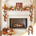 thumbnail image 1 of Todaioua Fall Maple Leaf Garland Clearance - 5.7ft/Piece Artificial Foliage Garland Autumn Hanging Fall Leave Vines for Indoor Outdoor Wedding Thanksgiving Dinner Party Decor, 1 of 6