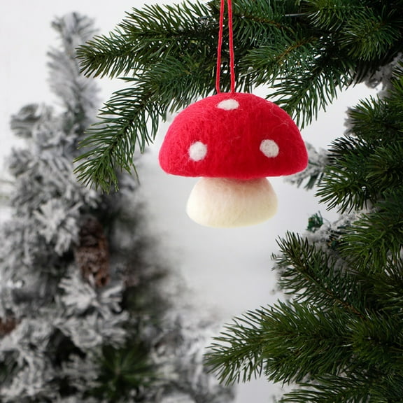 Todaioua Felt Mushroom Christmas Mushroom Decorations Xmas Hanging Ornament Christmas Tree Ornament Decorations for Wedding Holiday