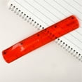 thumbnail image 1 of Todaioua Flexible Ruler, 20cm/8inch Translucent Plastic Rulers Shatterproof Bendy Rulers with Inches and Centimeters Soft Bendable Rulers for Age 6+ Class Study Home Office (Red), 1 of 6