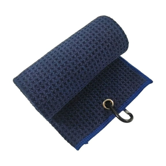 Todaioua Golf Towel, Microfiber Golf Towels (16"x16") for Golf Bag with Carabiner Clip, Tri-fold Waffle Pattern Golf Towel for Men Women, Strong Water Absorption