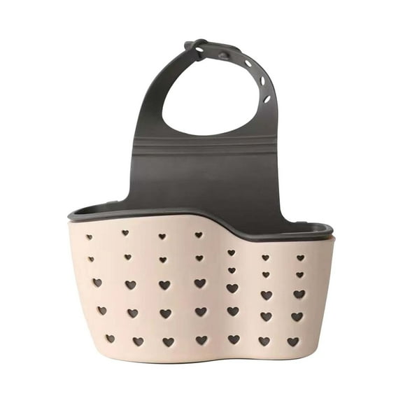 Todaioua Kitchen Sink Shelf Soap Sponge Drain Rack Holder Double Decker Hanging Basket Storage Suction Cup Kitchen Organizer Sink Accessories Wash