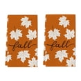 thumbnail image 1 of Todaioua Orange Maple Leaf Hello Pumpkin Fall Kitchen Towels Dish Towels, 16x24 Inch Farmhouse Thanksgiving Day Decoration Fall Home Kitchen Decor Hand Towels, 1 of 7