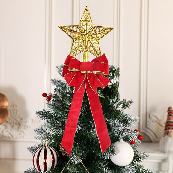 Todaioua Red Velvet Gold Edge Bow - 11" Wide, 24" Long Tails, Farmhouse Country, Birthday, Thanksgiving, Christmas Wreath Bow, Fall Decor, Winter Decor, Valentine's Day