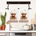 thumbnail image 1 of Todaioua Set of 2 Highland Cattle Kitchen Towels Highland Cow Themed Dish Towels Absorbent Farm Cattle Floral Tea Hand Dishcloths Housewarming Gift for Farmhouse Kitchen(Vintage,Sunflower), 1 of 7