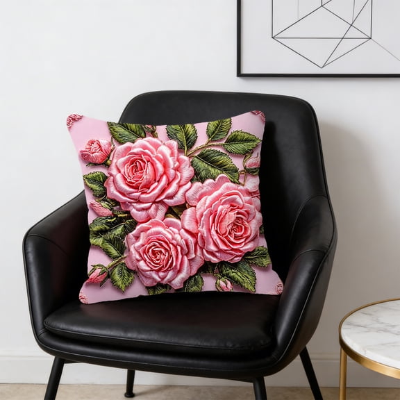 Todaioua Vintage Floral & Bird Series Pillow Covers - Hummingbird Print Throw Pillow Covers Home Decor, Retro Pillowcase Cushion Cover for Bed Sofa Living Room (18x18 Inch)