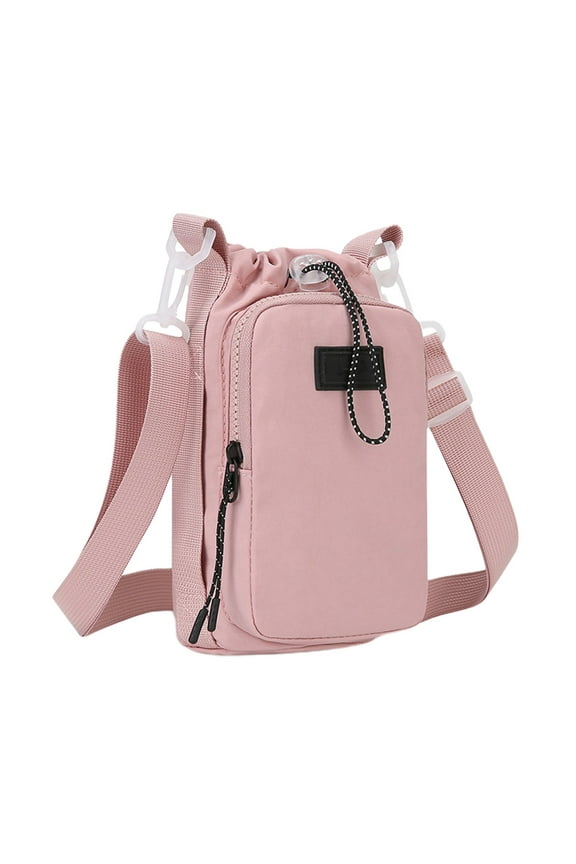 Water Bottle Holder with Strap Crossbody Insulated Water Bottle Carrier Sling Bag with Adjustable Wide Strap and Phone Purse Pockets for Walking Hiking Gym Travel