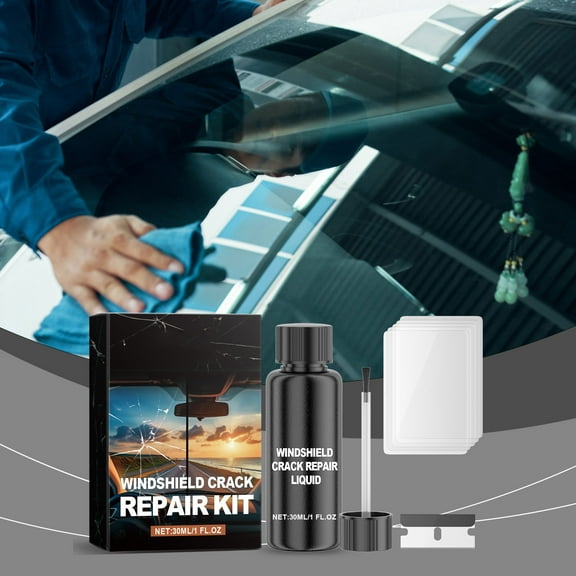 Todaioua Windshield Crack Repair Kit, Windshield Repair Kit, Cracks Gone Glass Repair Automotive Windscreen Tool Kit for Chips and Cracks Car