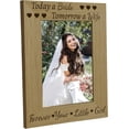 thumbnail image 1 of Today A Bride Tomorrow A Wife Forever Your Daughter Picture Frame Wooden Photo Frame Mother Father of The Bride Gift from Daughter Engraved Solid Wood Frames Wedding Gifts for Parents, 1 of 8