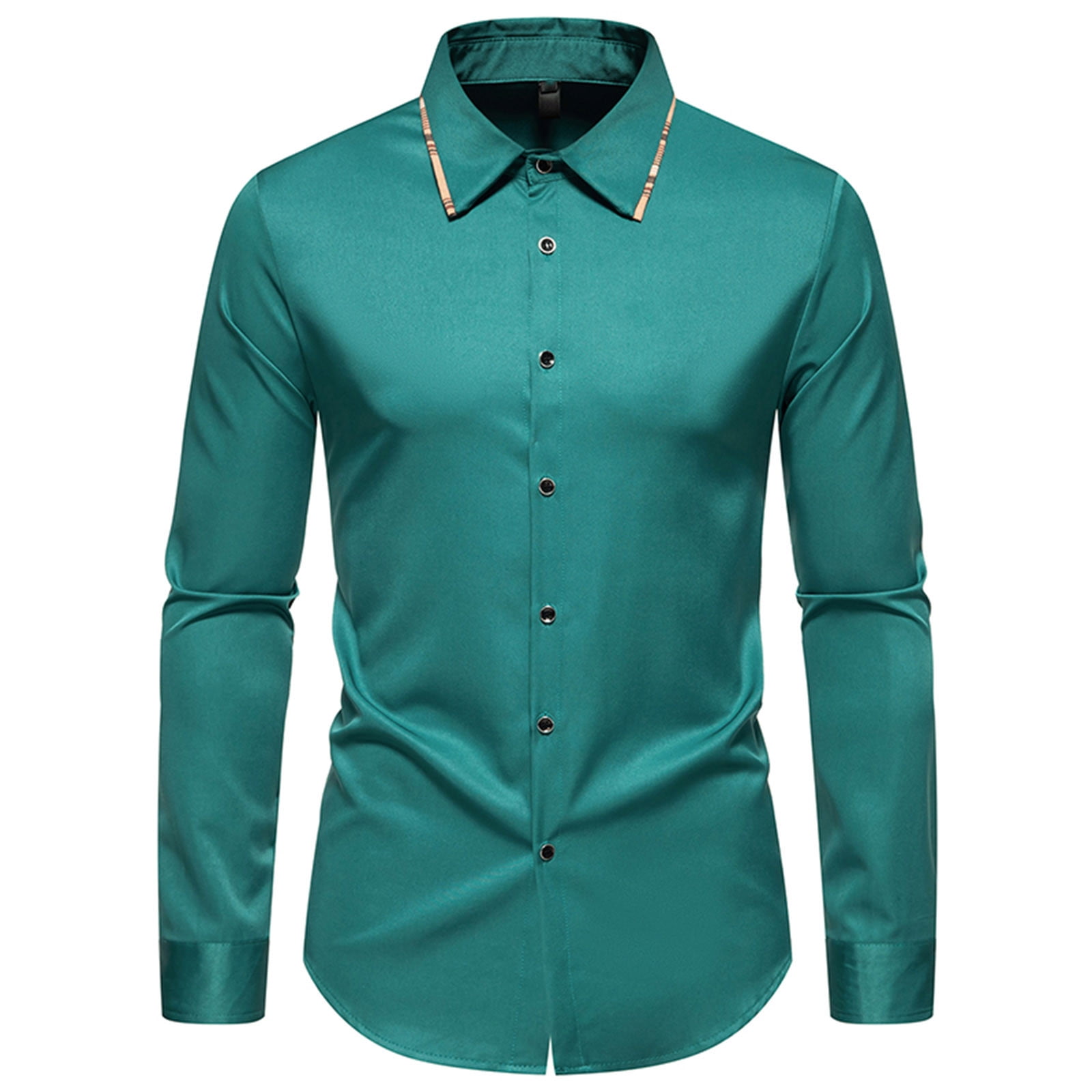 Men's Stretch Dress Shirt – Wrinkle-Free Formal Long Sleeve Button Down For Business, Office & Casual Wear