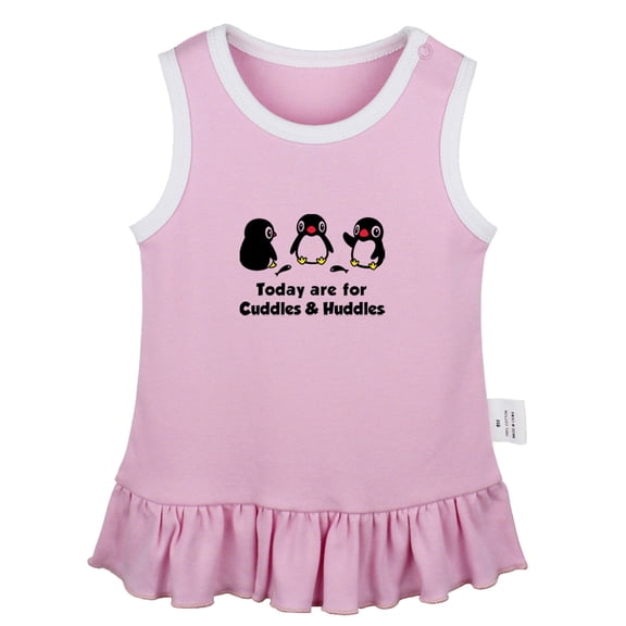 Today are for Cuddles & Huddles Funny Dresses For Baby, Newborn Babies Animal Penguin Pattern Skirts, Infant Princess Dress, 0-24M Kids Graphic Clothes (Pink Sleeveless Dresses, 0-6 Months)